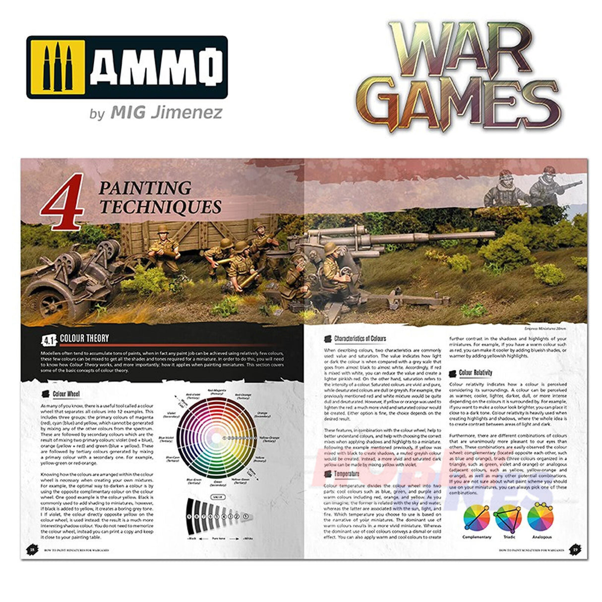 How to Paint MINIATURES for WAR GAMES Book 168 pages Ammo by Mig MIG6285