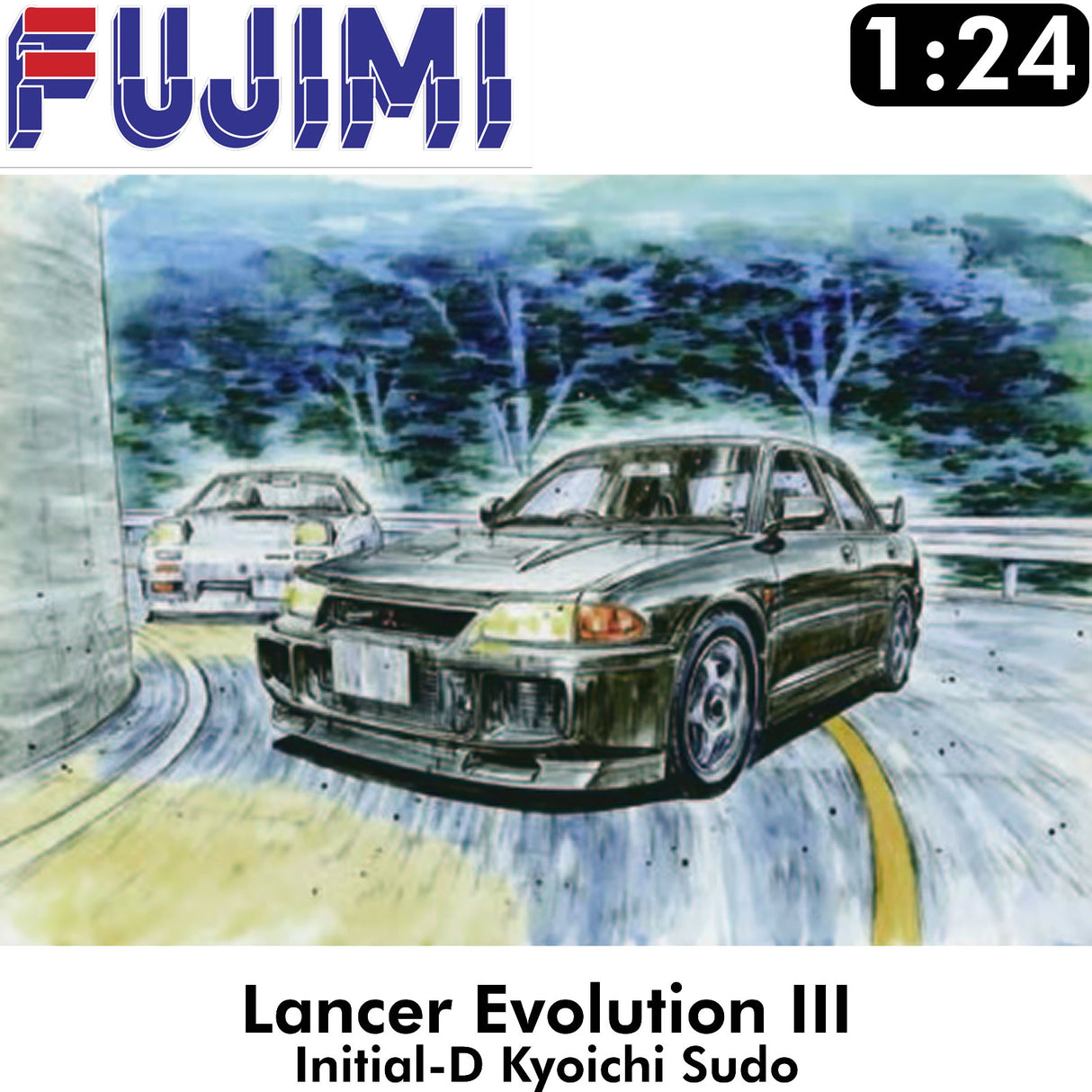Mitsubishi Lancer Evolution III Kyoichi Sudo Initial D 1:24 | Fujimi | F183657