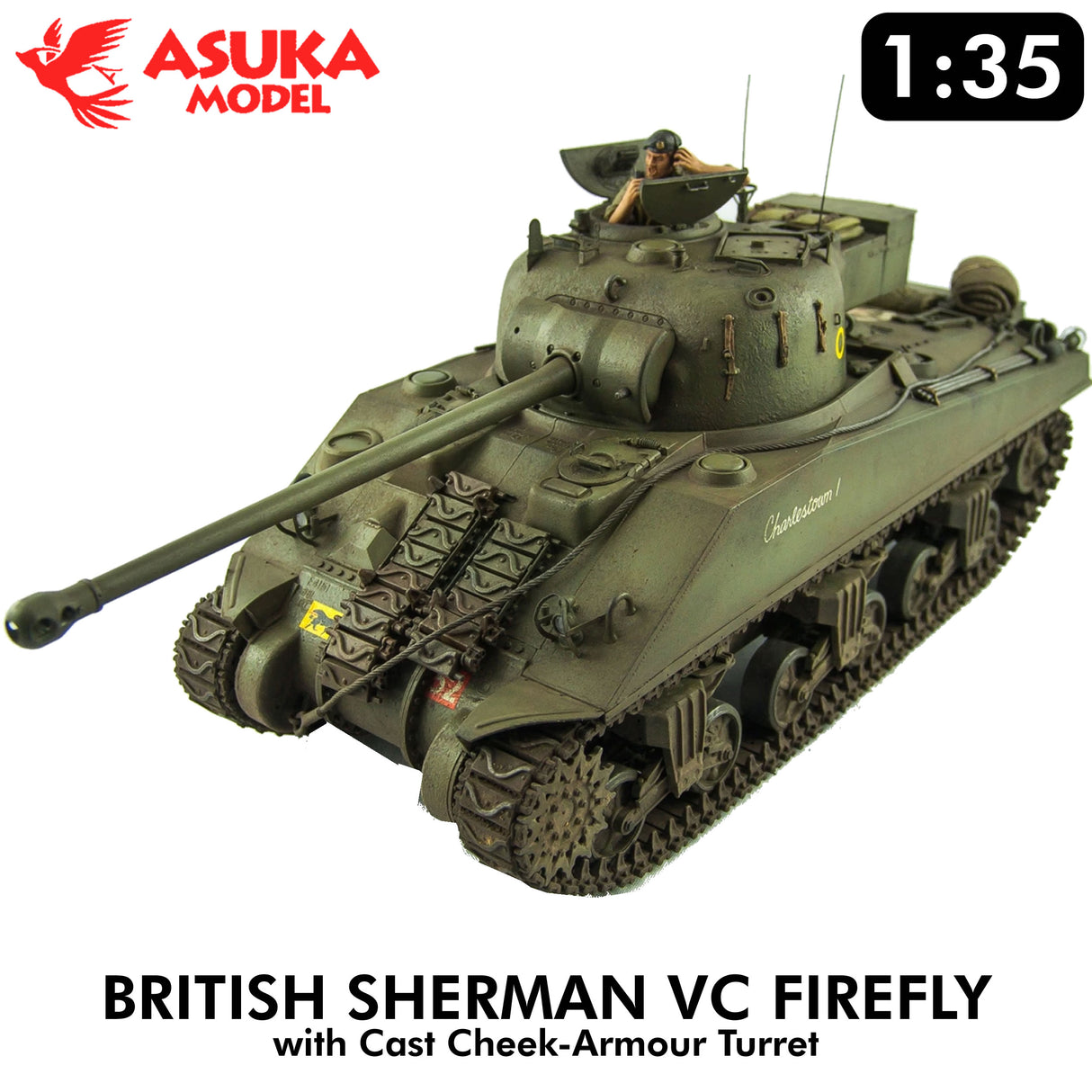 WWII Sherman Firefly VC Tank - 1:35 Model Kit | Asuka | 35011
