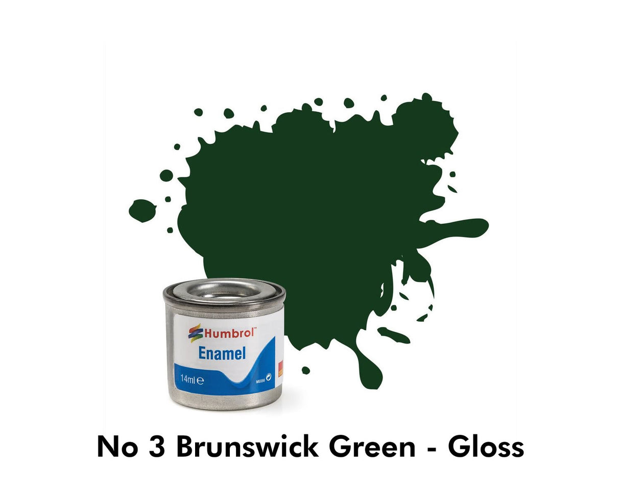 Enamel Tinlets No 3 Brunswick Green Gloss