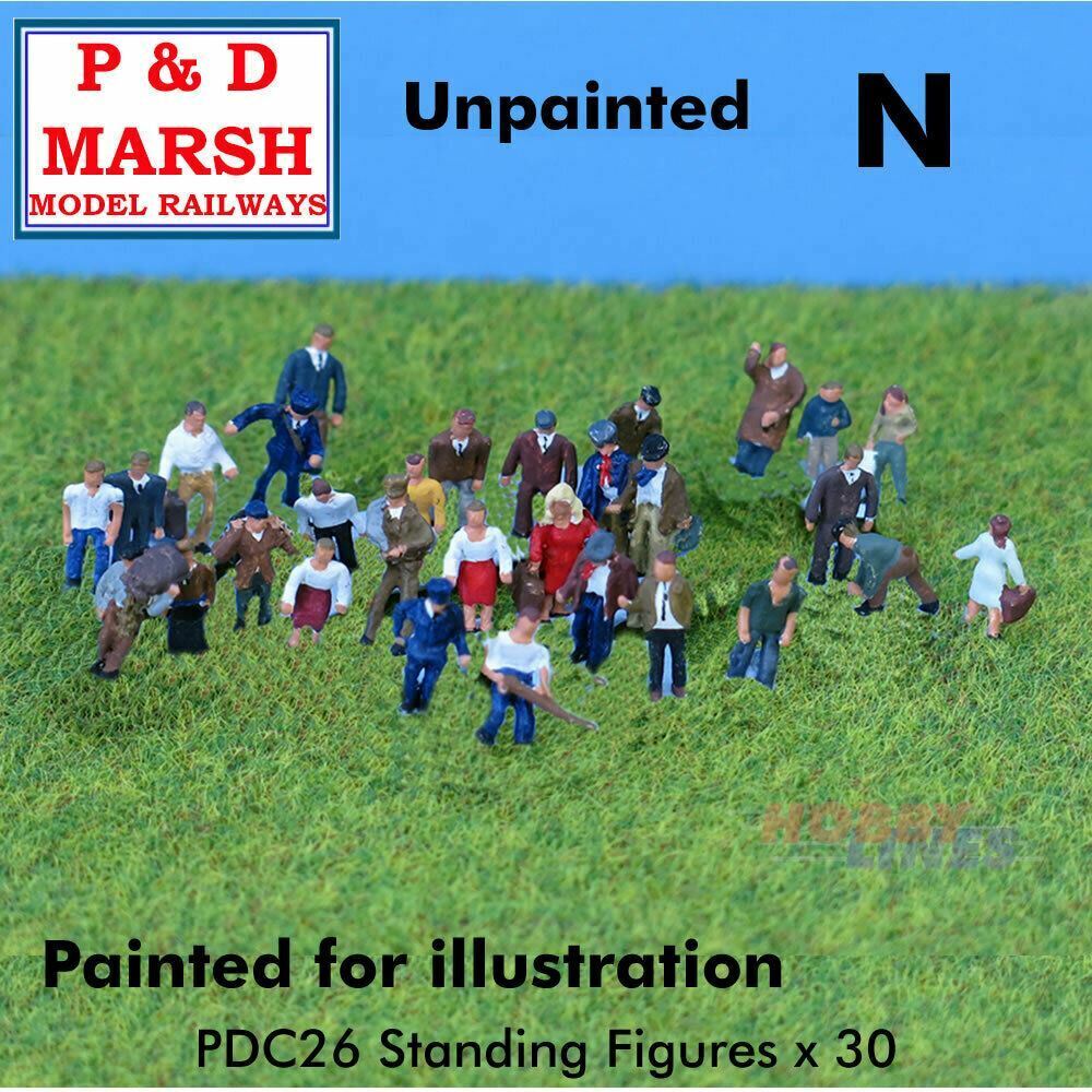 30 Standing Figures - Unpainted | P&D Marsh | C26