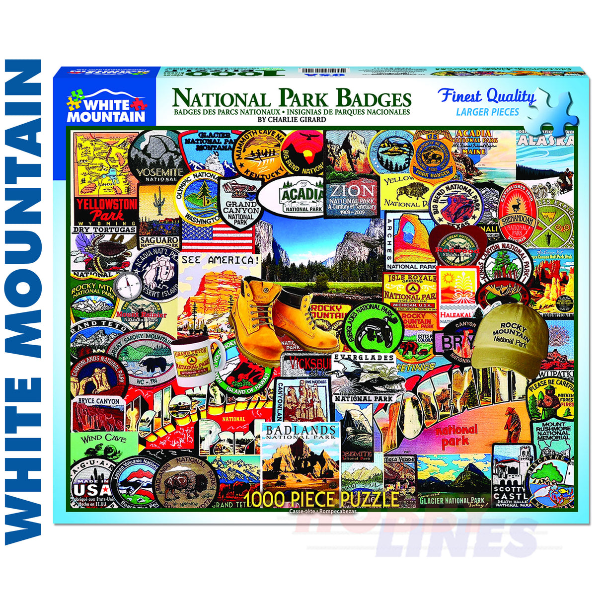 National Park Badges 1000 Piece Jigsaw Puzzle 1057
