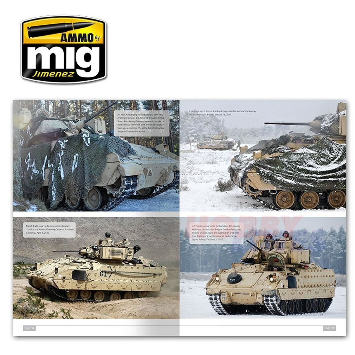 M2A3 BRADLEY FIGHTING VEHICLE 2 In Detail Book Ammo by Mig Jimenez MIG5952