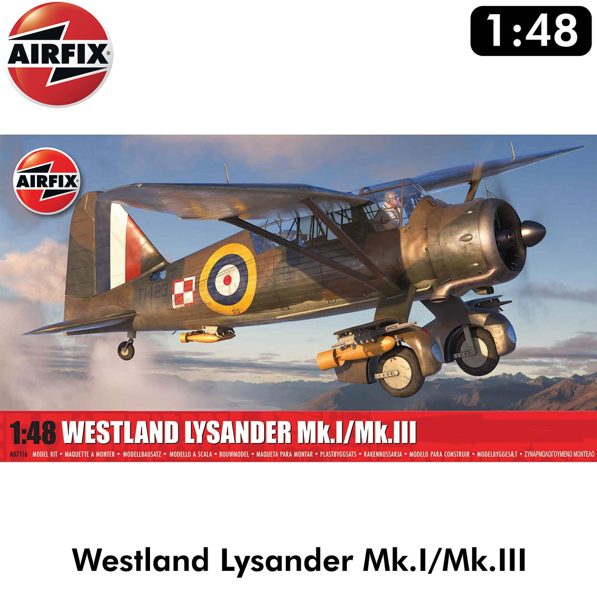 Westland Lysander Mk.I/Mk.III WWII RAF Reconnaissance 1:48 kit | Airfix | A07116