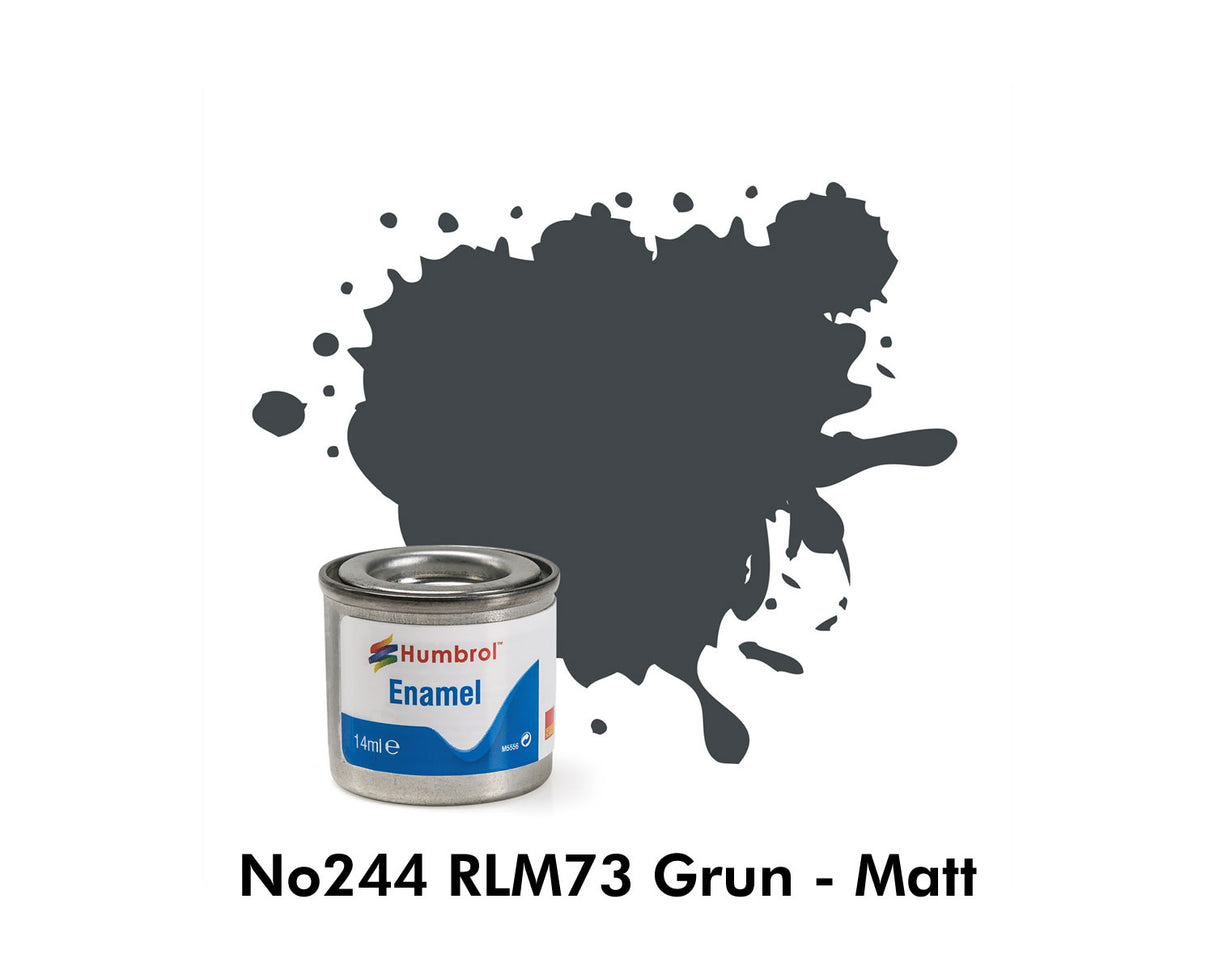 Enamel Tinlets No 244 RLM73 Grun Matt