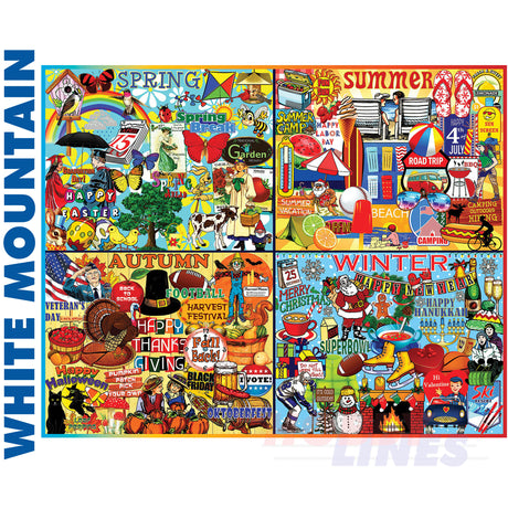 Seasons Calendar 1000 Piece Jigsaw Puzzle 1734