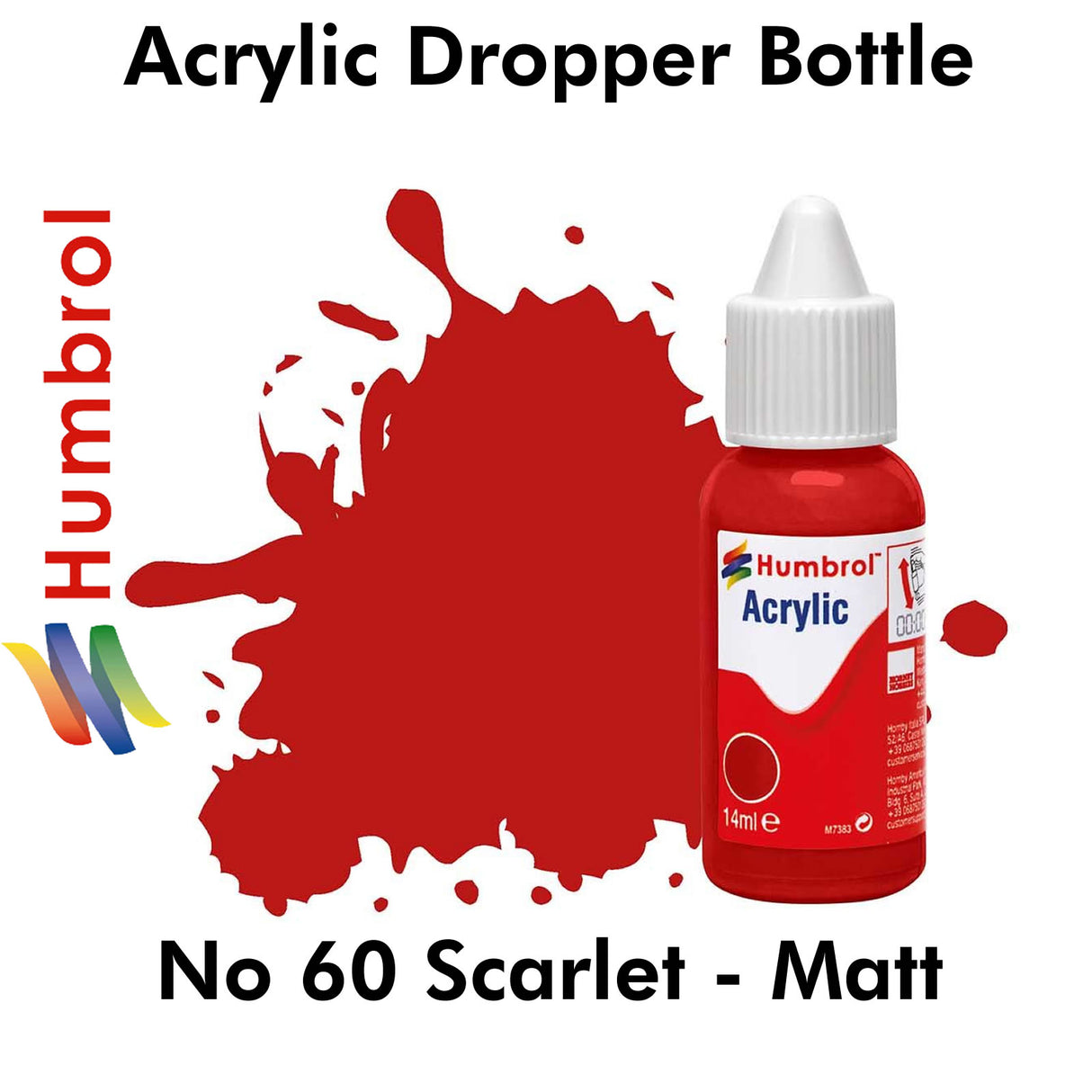 Acrylic Dropper - No 60 Scarlet - Matt | Humbrol | DB0060