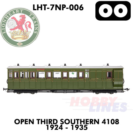Brake Third Southern 4108 1924-1935 - DCC Ready | Lionheart Trains |  LHT-7NP-006