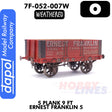 5 Plank 9 Ft Ernest Franklin 5 - Weathered Wagon  | Dapol | 7F-052-007W