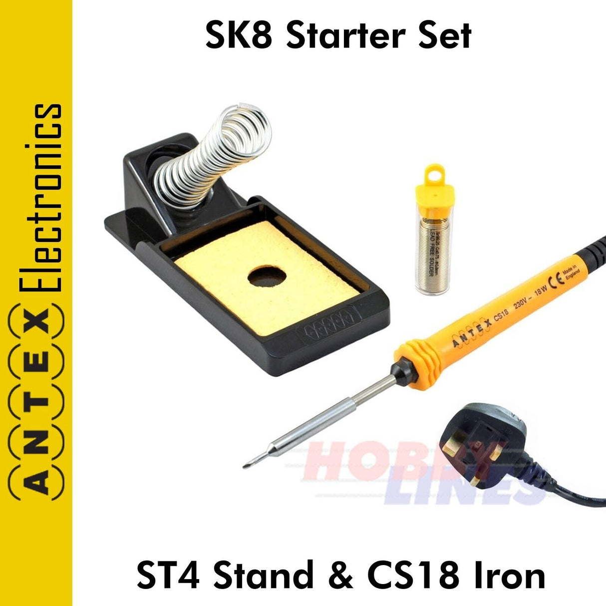 SK8 Starter Set - ST4 Stand & CS18 Soldering Iron | Antex Electronics | K88J470