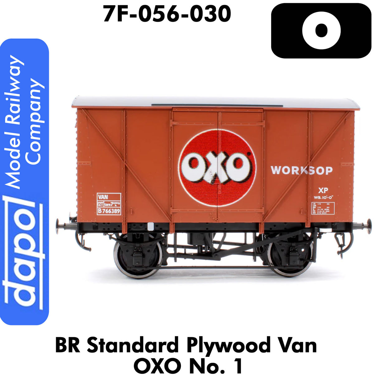 BR Standard Plywood Van - OXO | Dapol | 7F-056-030