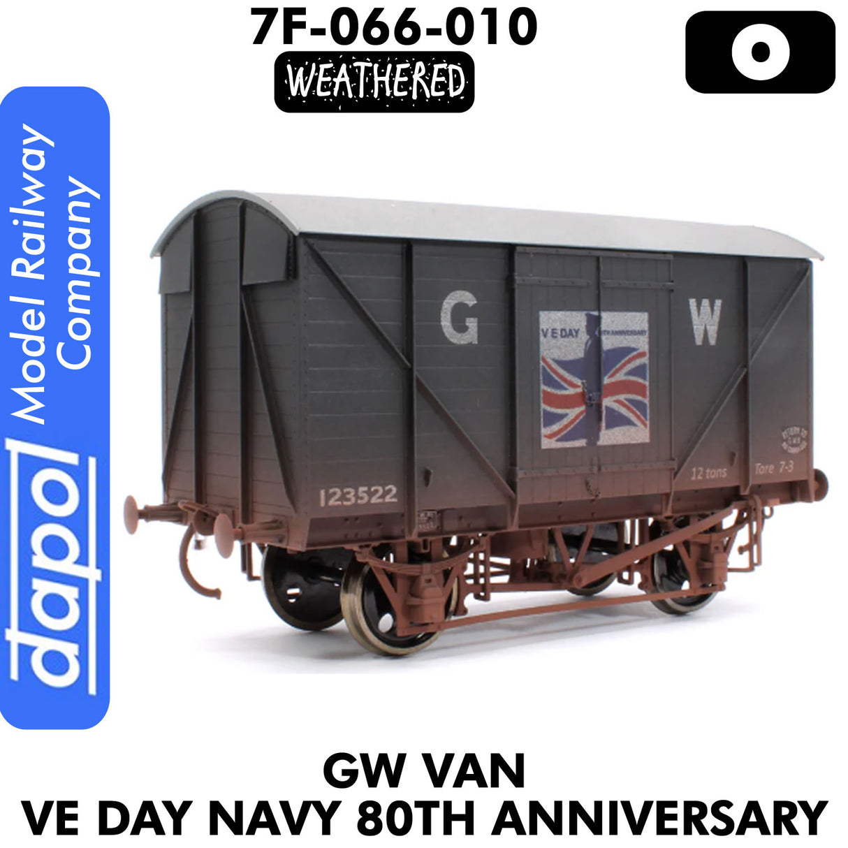 GW Van VE DAY NAVY 80th ANNIVERSARY WEATHERED 1:43 O Dapol 7F-066-010W