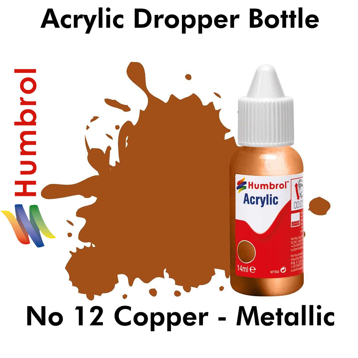 Acrylic Dropper - No 12 Copper - Metallic | Humbrol | DB0012