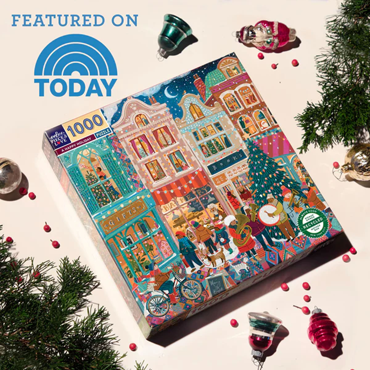 A Happy Holiday - 1000pc Puzzle | eeBoo | PZTHOD