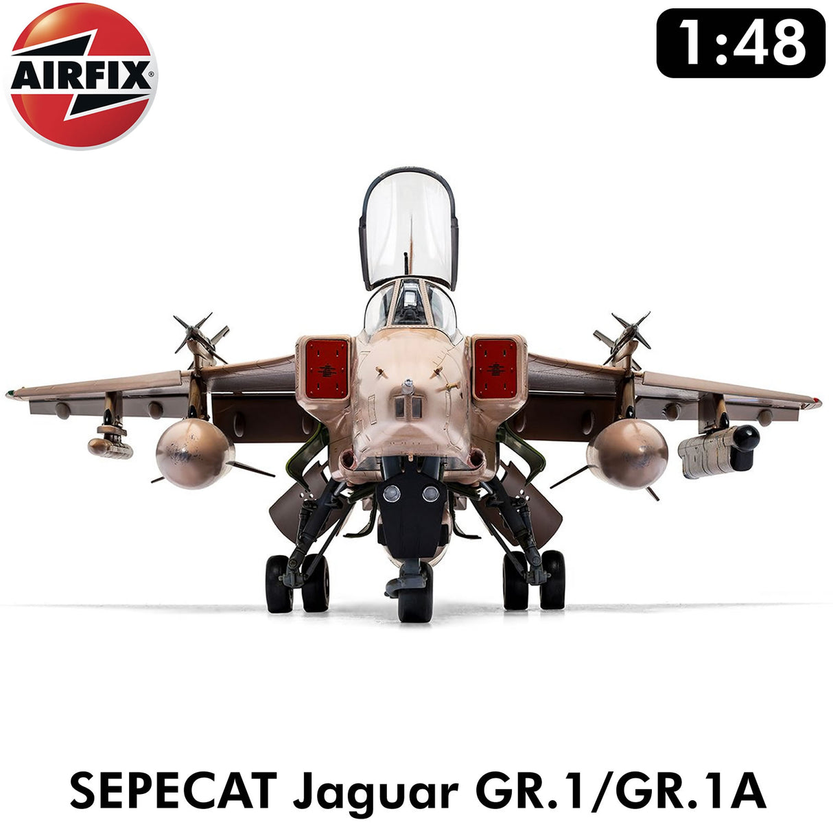 SEPECAT Jaguar GR.1/GR.1A Military Aircraft RAF France 1:48 kit | Airfix | A11010