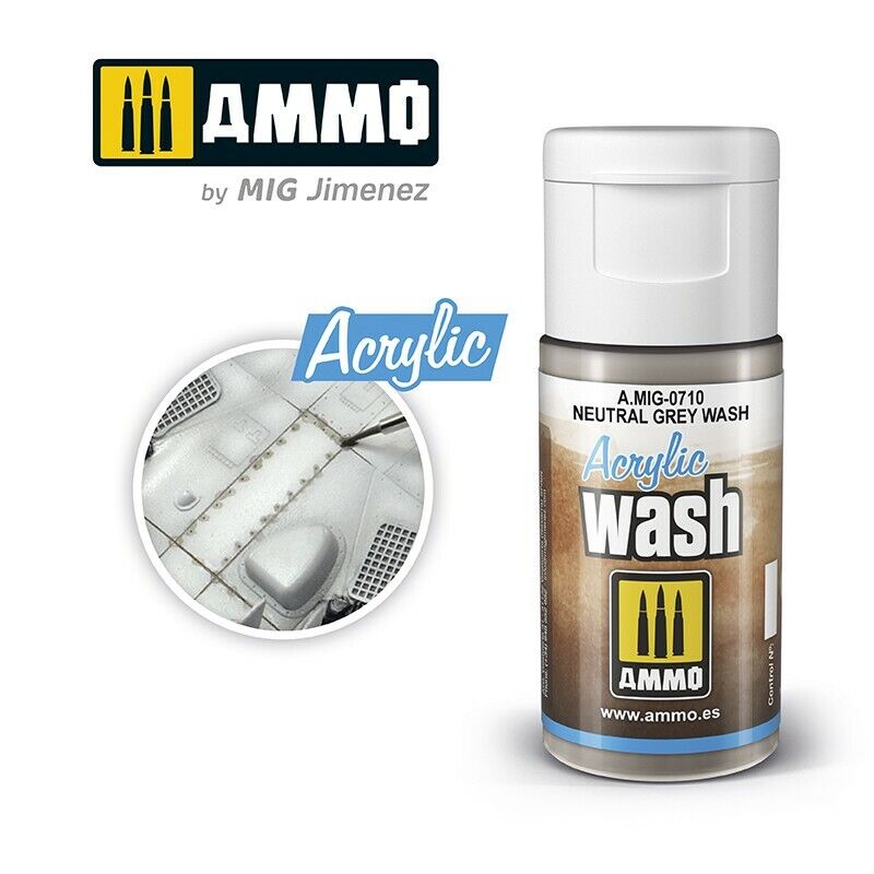 Ammo ACRYLIC WASH RANGE 15ml jar/bottles Full Colour Range By Mig Jimenez