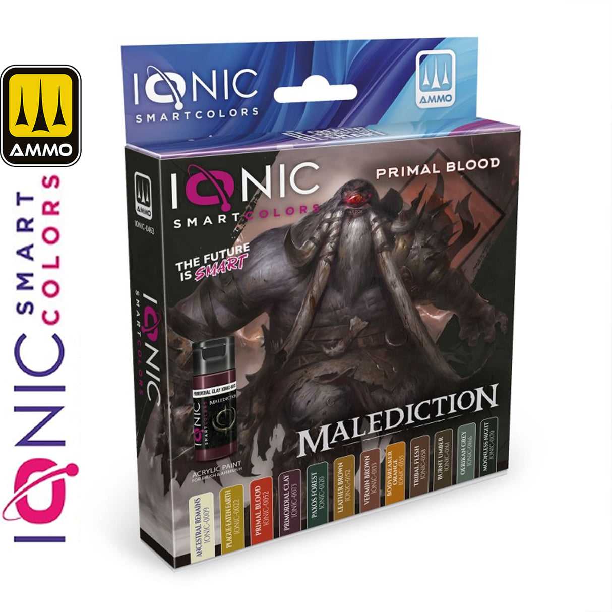 Acrylic Paint Set - 12 x 20ml Jars - Malediction Primal Blood | IONIC | IONIC0463