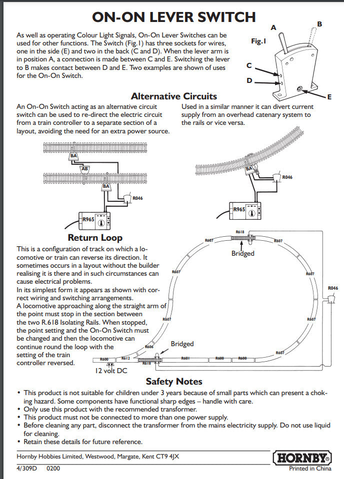 OO Gauge Coloured Light Signal Remote Control - 1:76 | Hornby | R406