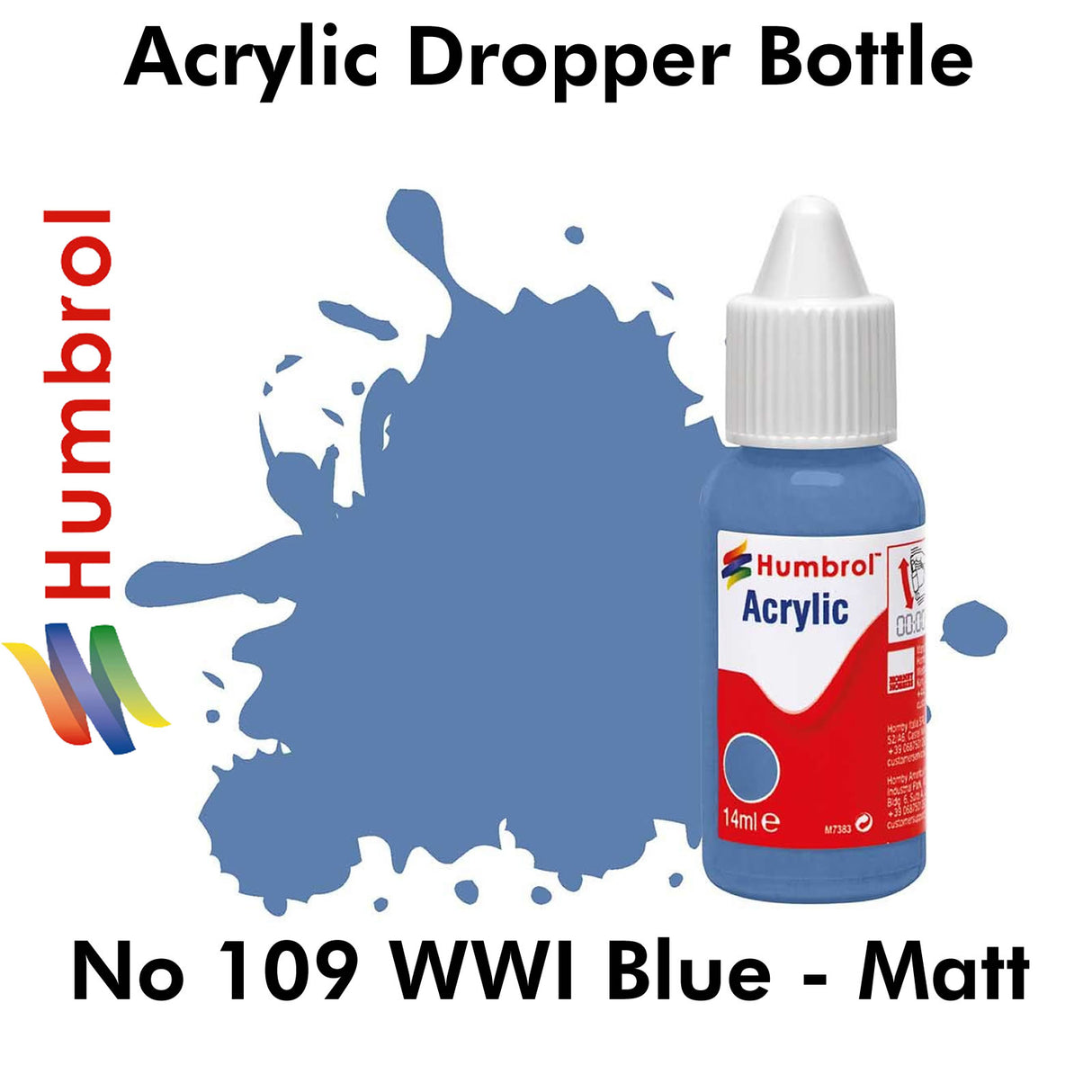 Acrylic Dropper - No 109 WWI Blue - Matt | Humbrol | DB0109