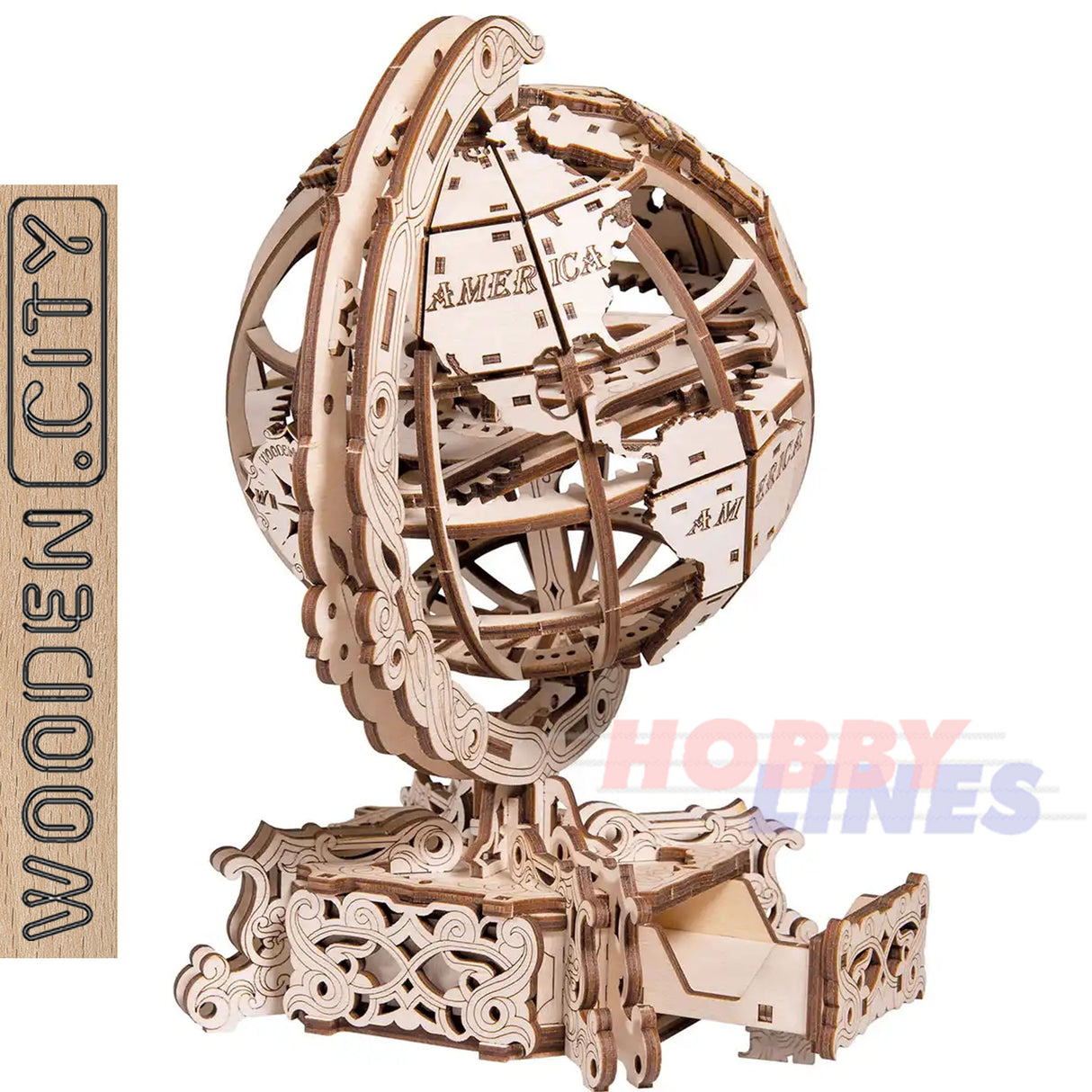 World Glode - 3D Puzzle | Wooden City | WR341