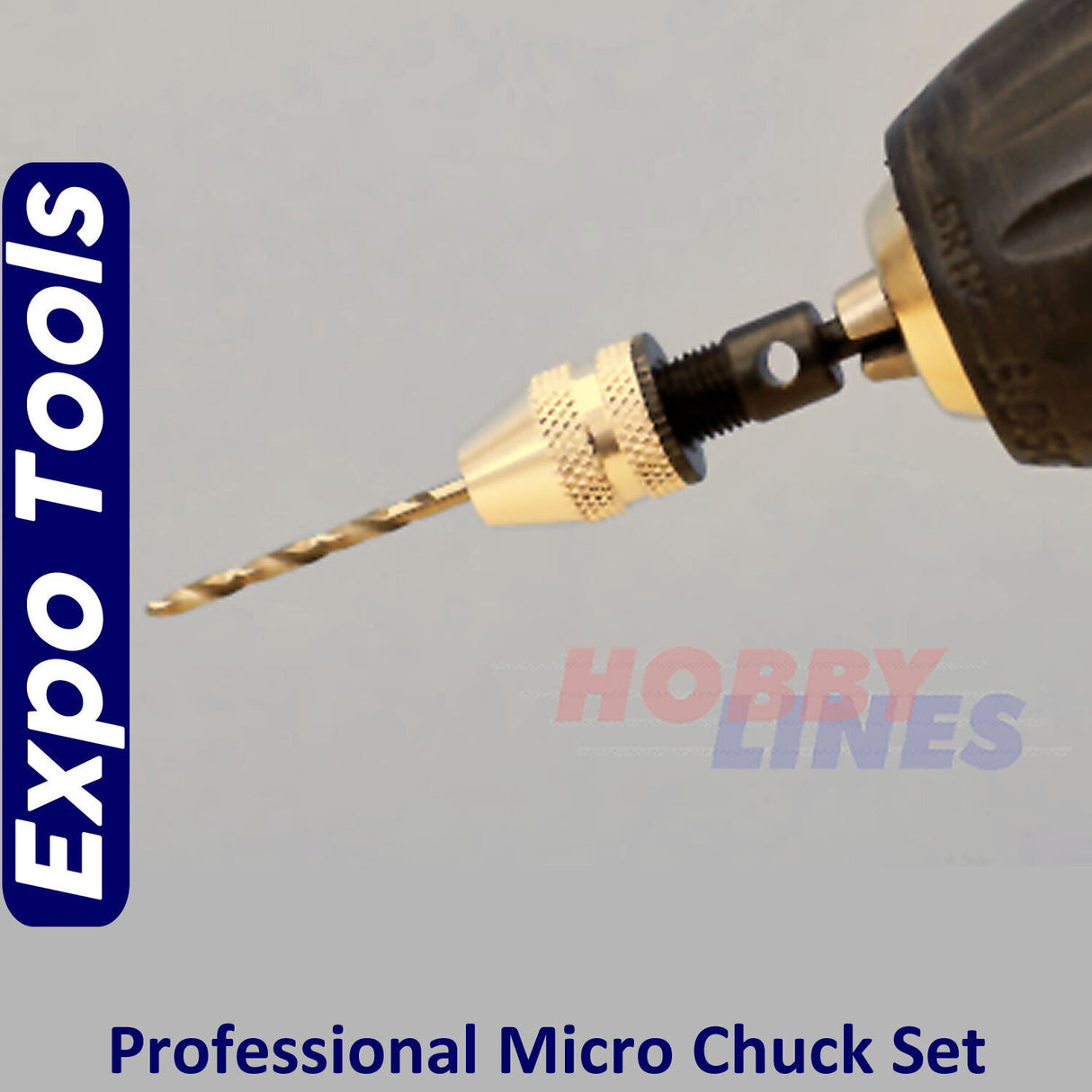 PROFESSIONAL MICRO CHUCK SET 0.5mm 0.8mm 1.0mm drills Expo Tools 12820