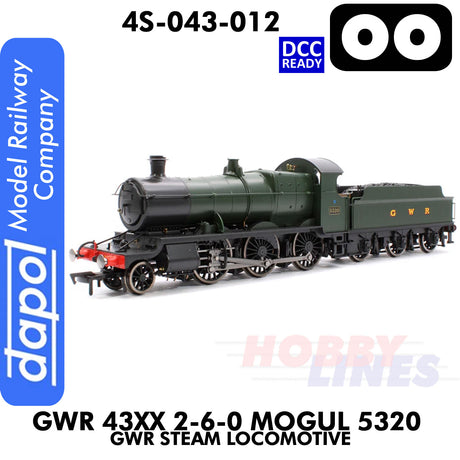 Great Western Railway - 43xx 2-6-0 Mogul 5320 - DCC Ready - 1:76 OO  | Dapol | 4S-043-012
