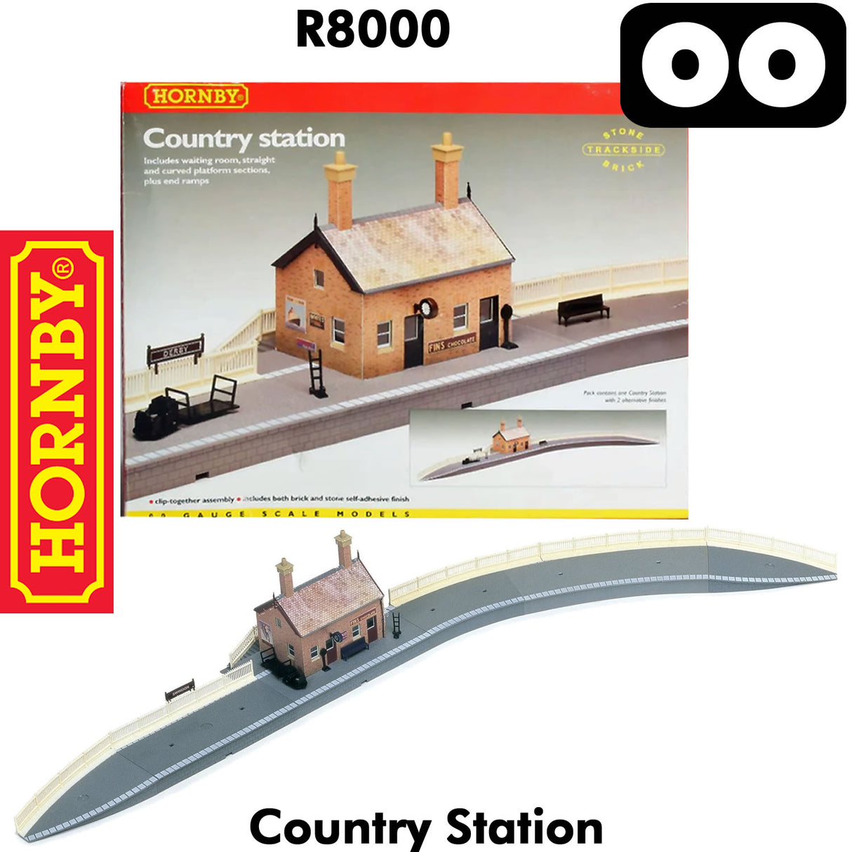 COUNTRY STATION building OO gauge 1:76 model railways HORNBY R8000
