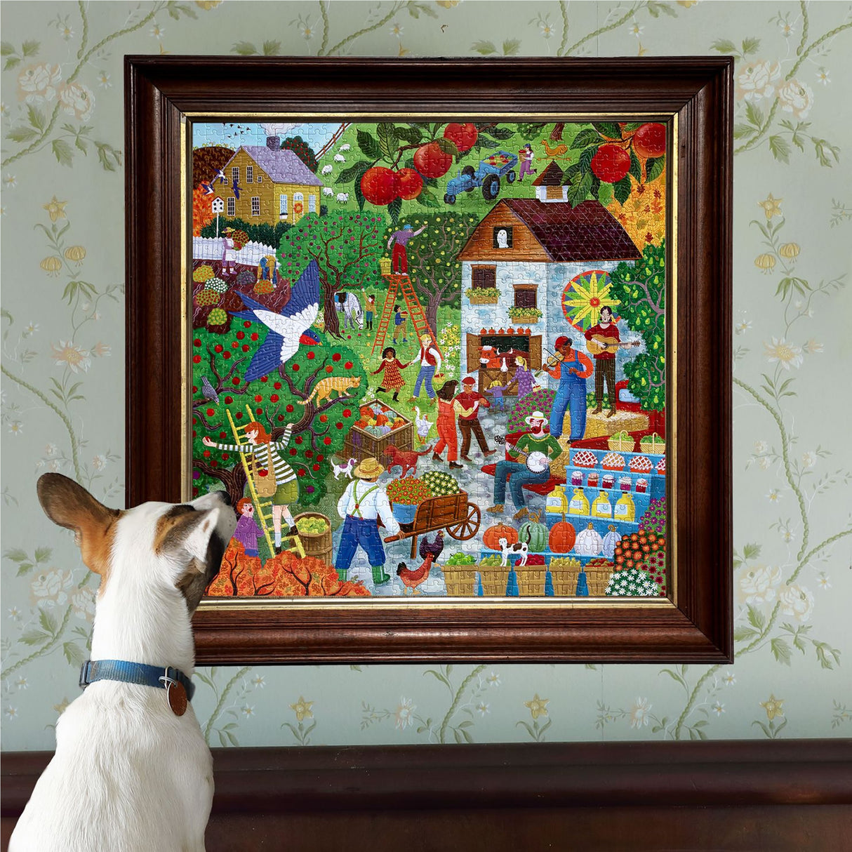 Fall Apple Picking 1000pc Puzzle | eeBoo |PZT382