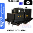 Sentinel Y1/Y3 LNER 42 - DCC Ready | Dapol | 7S-005-001