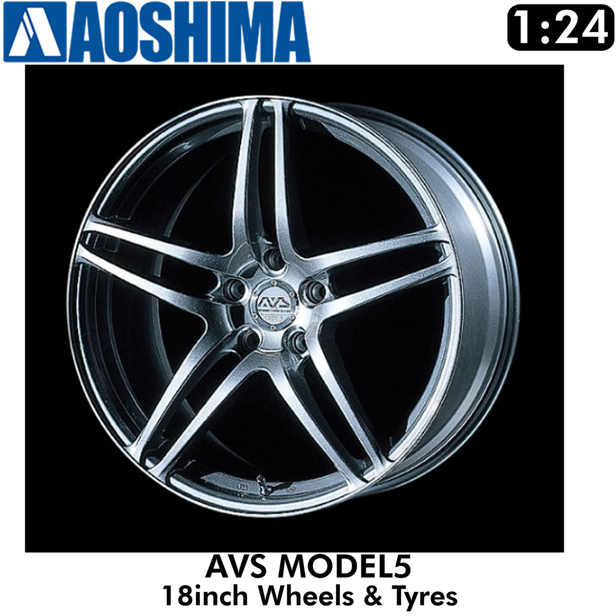 Wheels & Tyres AVS MODEL5 18inch Set of 4 Tuned Parts Rims Aoshima 06943