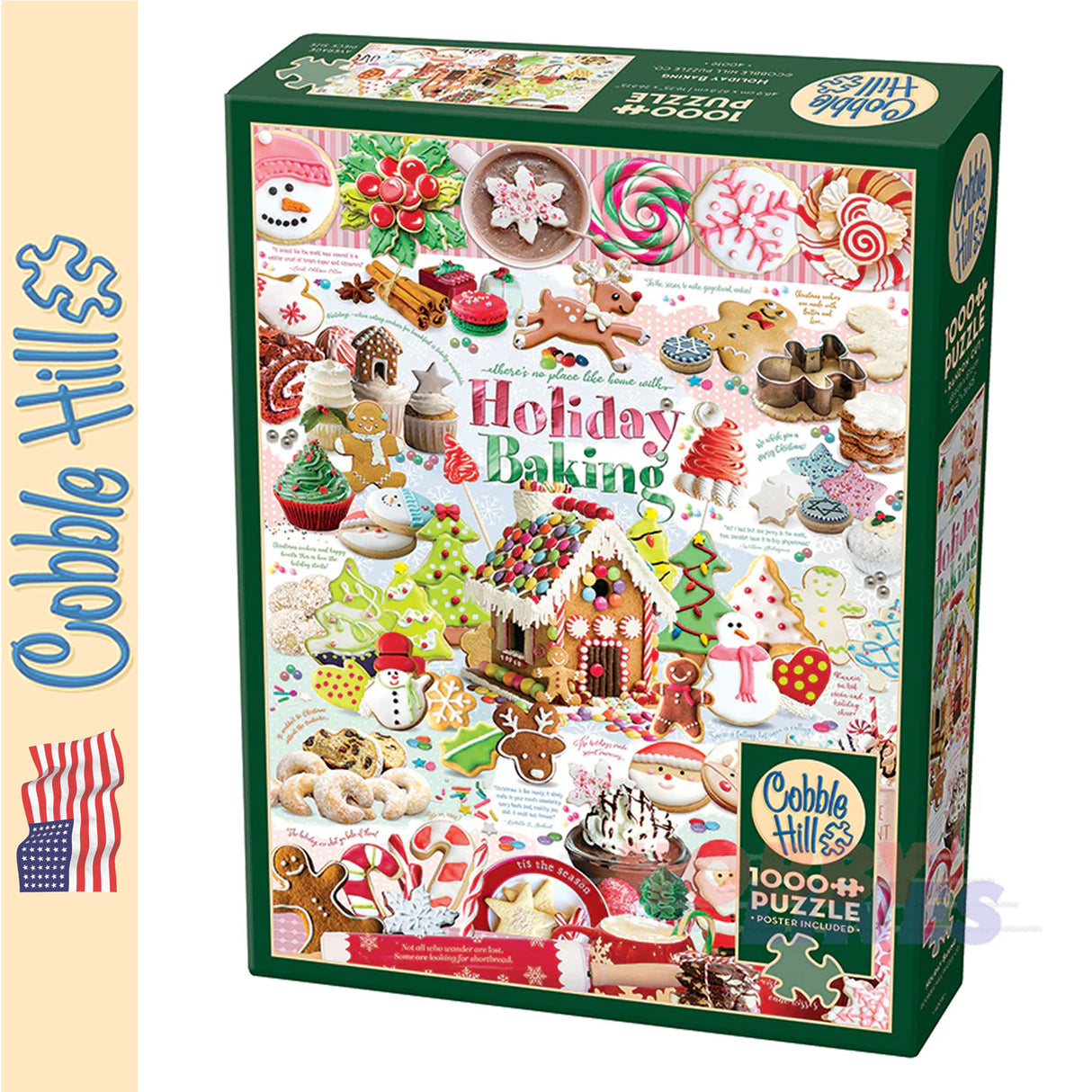 Holiday Baking COBBLE HILL Christmas 1000pc jigsaw puzzle 40019