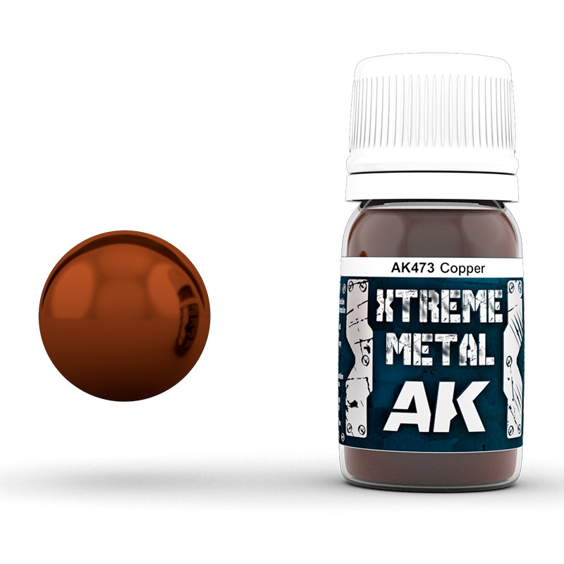 Xtreme Metal - Copper - Acrylic Paint 30ml | Ak interactive | AK473