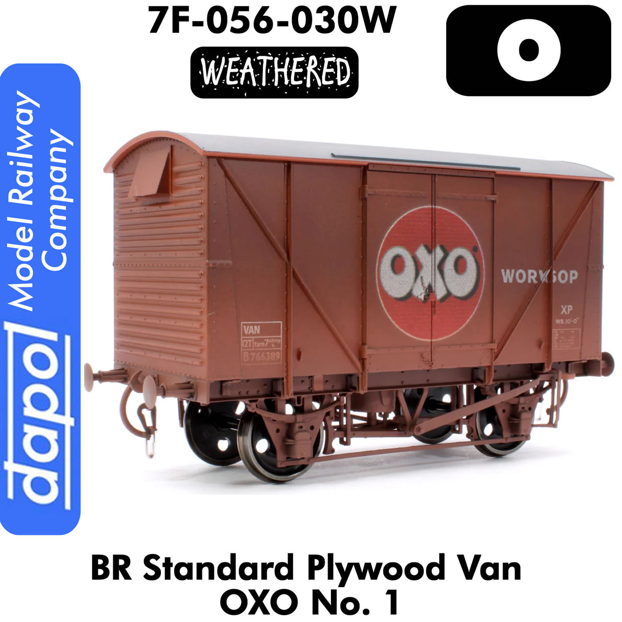 BR Standard Plywood Van - OXO |  Dapol | 7F-056-030W