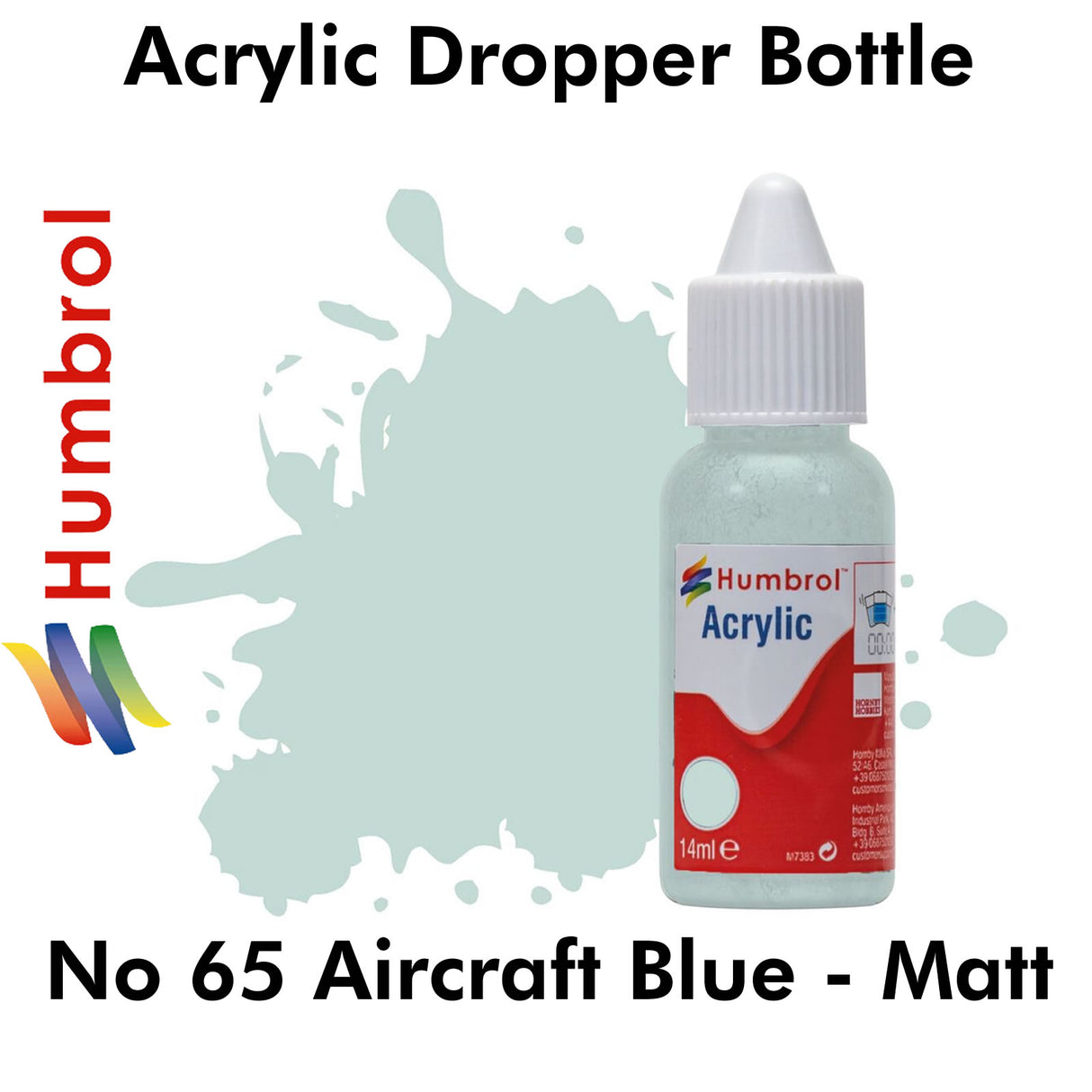 Acrylic Dropper - No.65 Aircraft Blue - Matt | Humbrol | DB0065