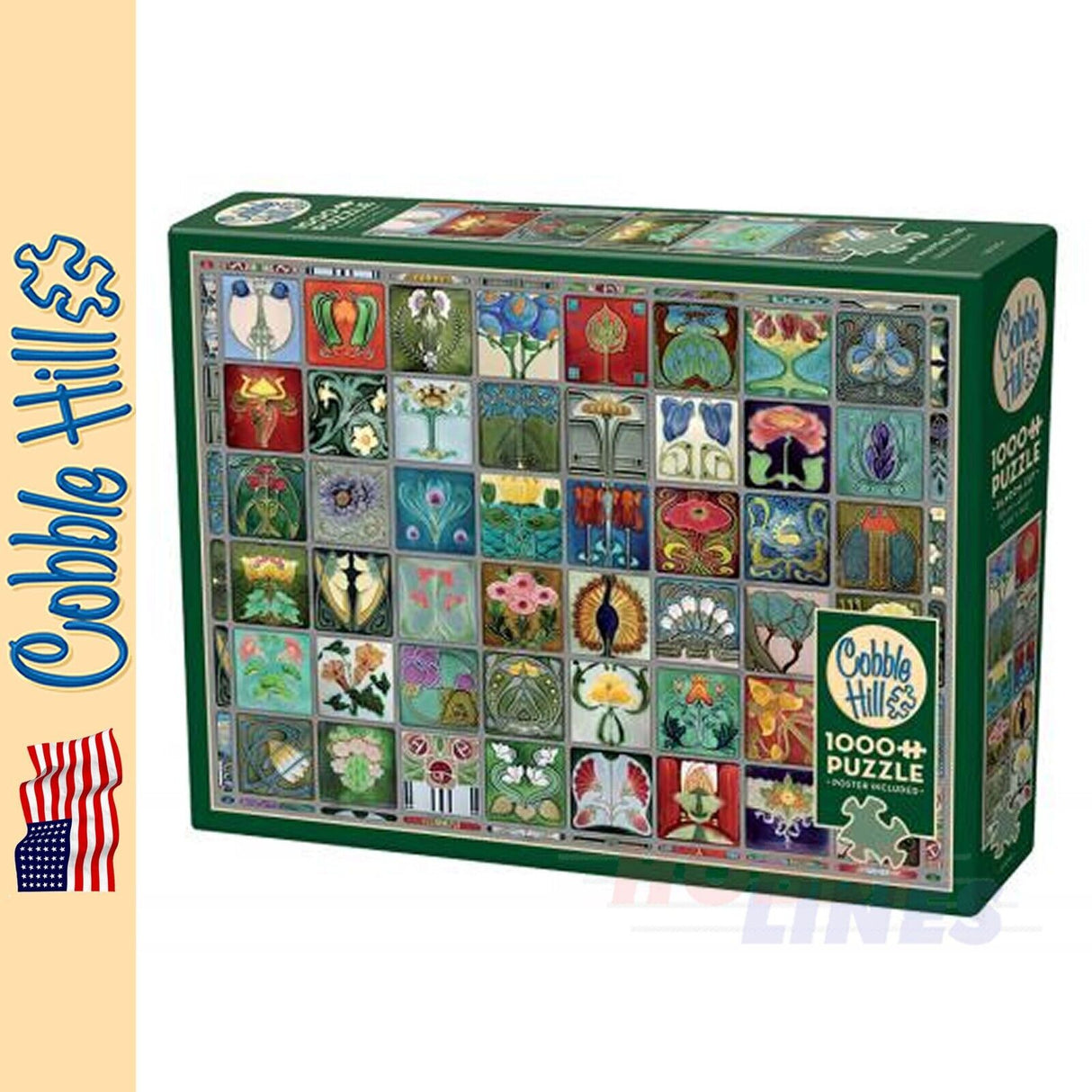 Art Nouveau Tiles Cobble Hill puzzle 1000pc CH40090
