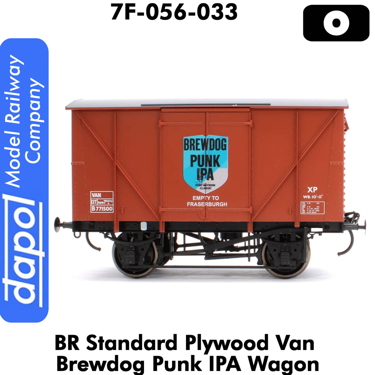 BR Standard Plywood Van Brewdog Punk IPA Wagon 1:43.5 O | Dapol | 7F-056-033