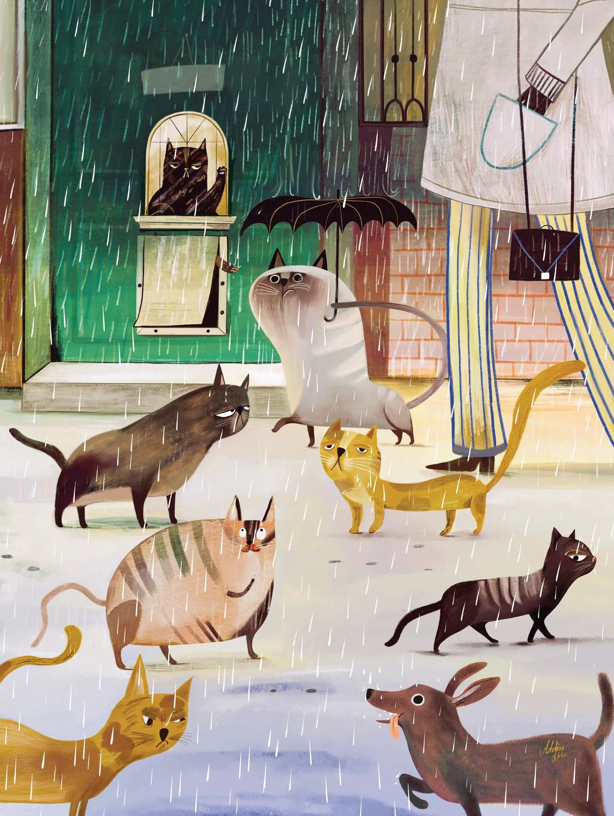 A Rainy Day 500pc Puzzle | New York Puzzle Company | NPZAL2636