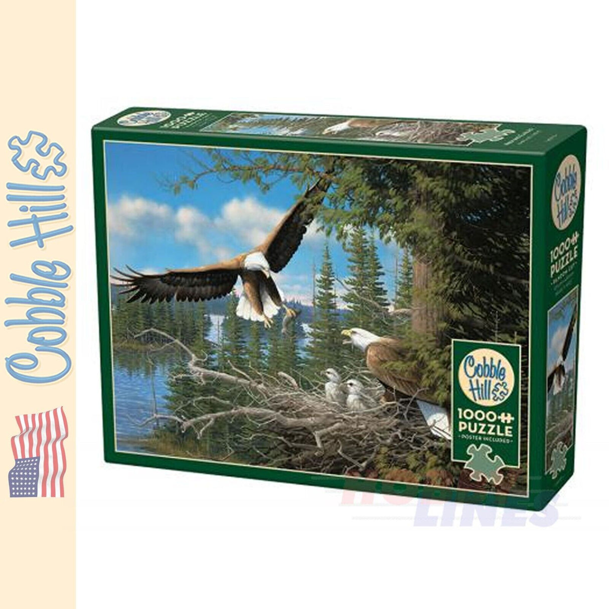 Nesting Eagles Cobble Hill puzzle 1000pc CH40173