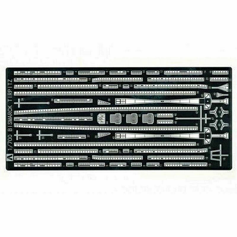 PHOTO ETCHED PARTS 1:700 Waterline Aoshima 04678 for04259 Bismarck 04606 Tirpitz