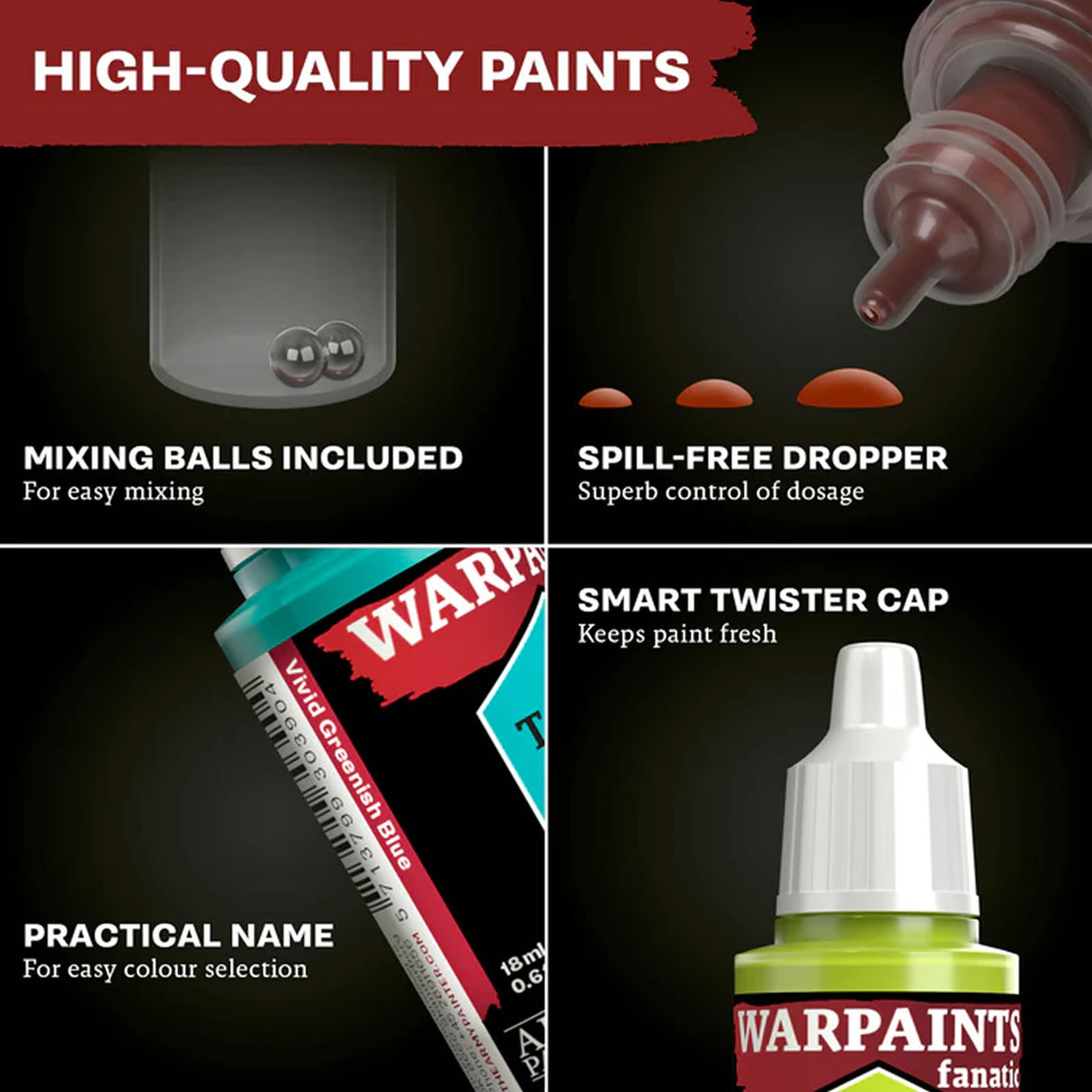 Warpaints Fanatic Washes Paint Set - Acrylic - 18ml Bottles | Army Painter | WP8067P