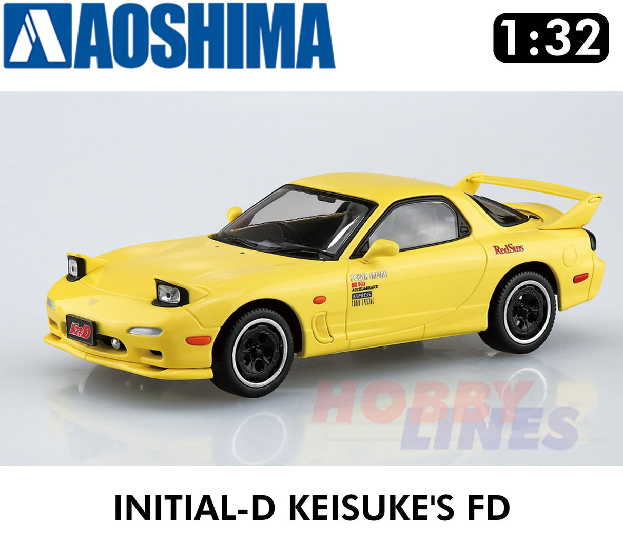 MAZDA RX-7 KEISUKE FD INITIAL-D 1:32 model kit Aoshima 06550