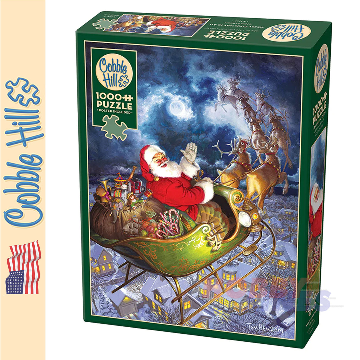 Merry Christmas to All COBBLE HILL 1000pc jigsaw puzzle 40206