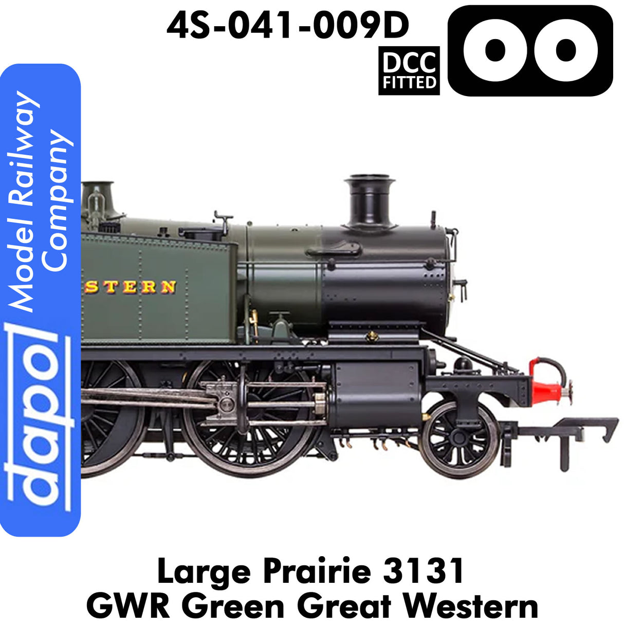 LARGE PRAIRIE 3131 GWR DCC Fitted Steam Locomotive | Dapol  | 4S-041-009D