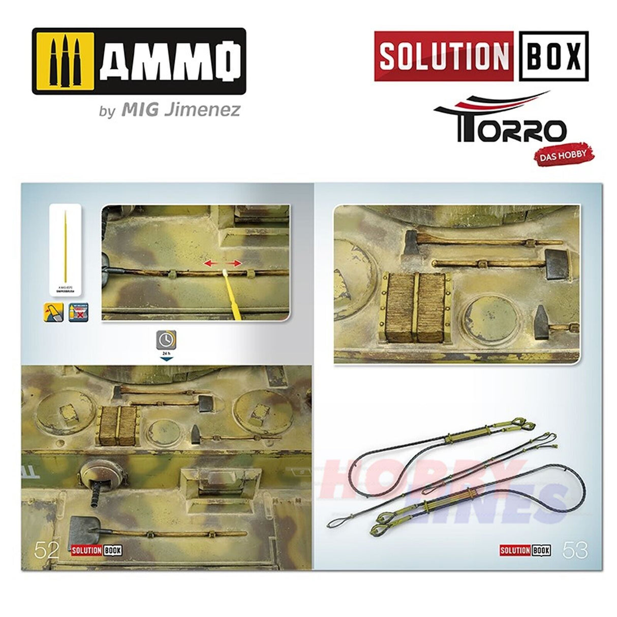 WWII GERMAN TANKS Colours & Weathering System Solution Box 2414300000 Ammo Mig