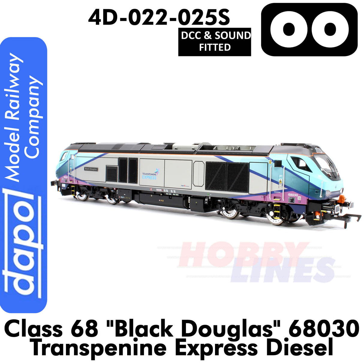 Class 68 - Black Douglas 68030 Transpenine Express | Dapol |  4D-022-025S