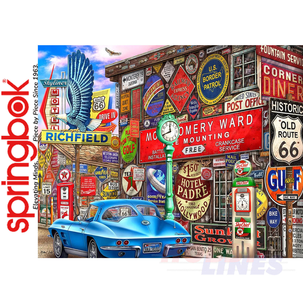Route 66 Pitstop 1000 Piece Jigsaw Puzzle | Springbok | SB33-11098