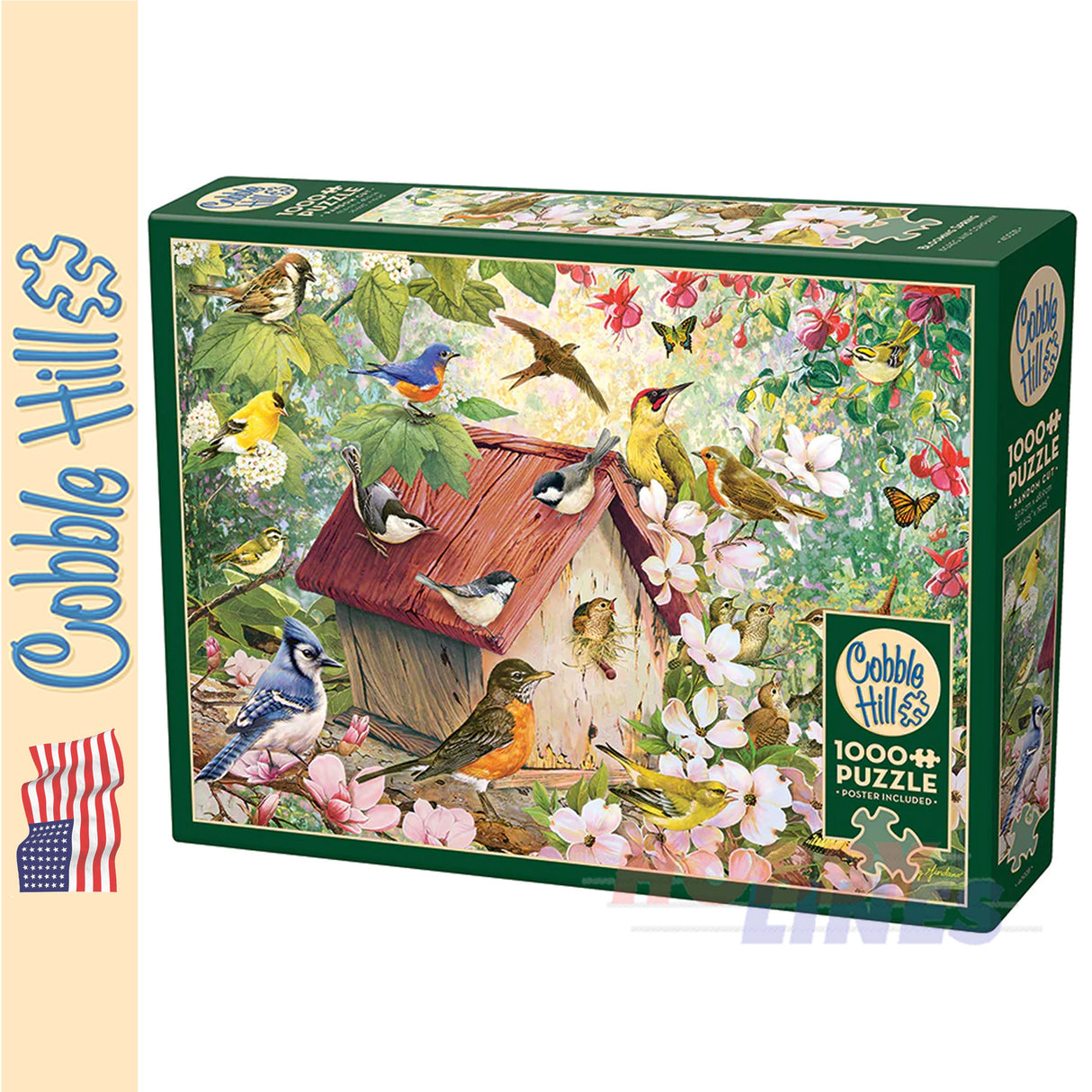 Blooming Spring Greg Giordano COBBLE HILL 1000pc jigsaw puzzle 40028
