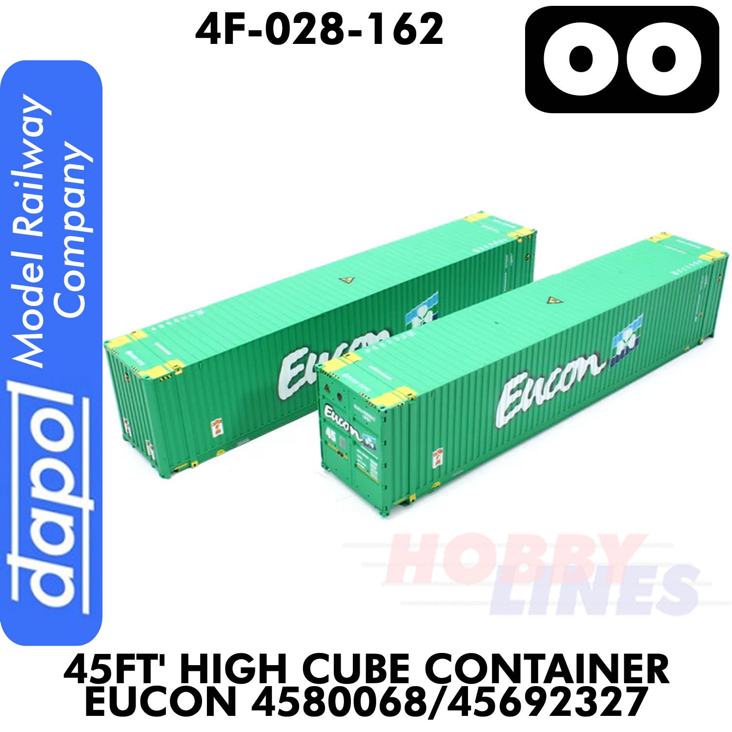 45ft Container High Cube Eucon 4580068 /  45692327 | Dapol | 4F-028-162