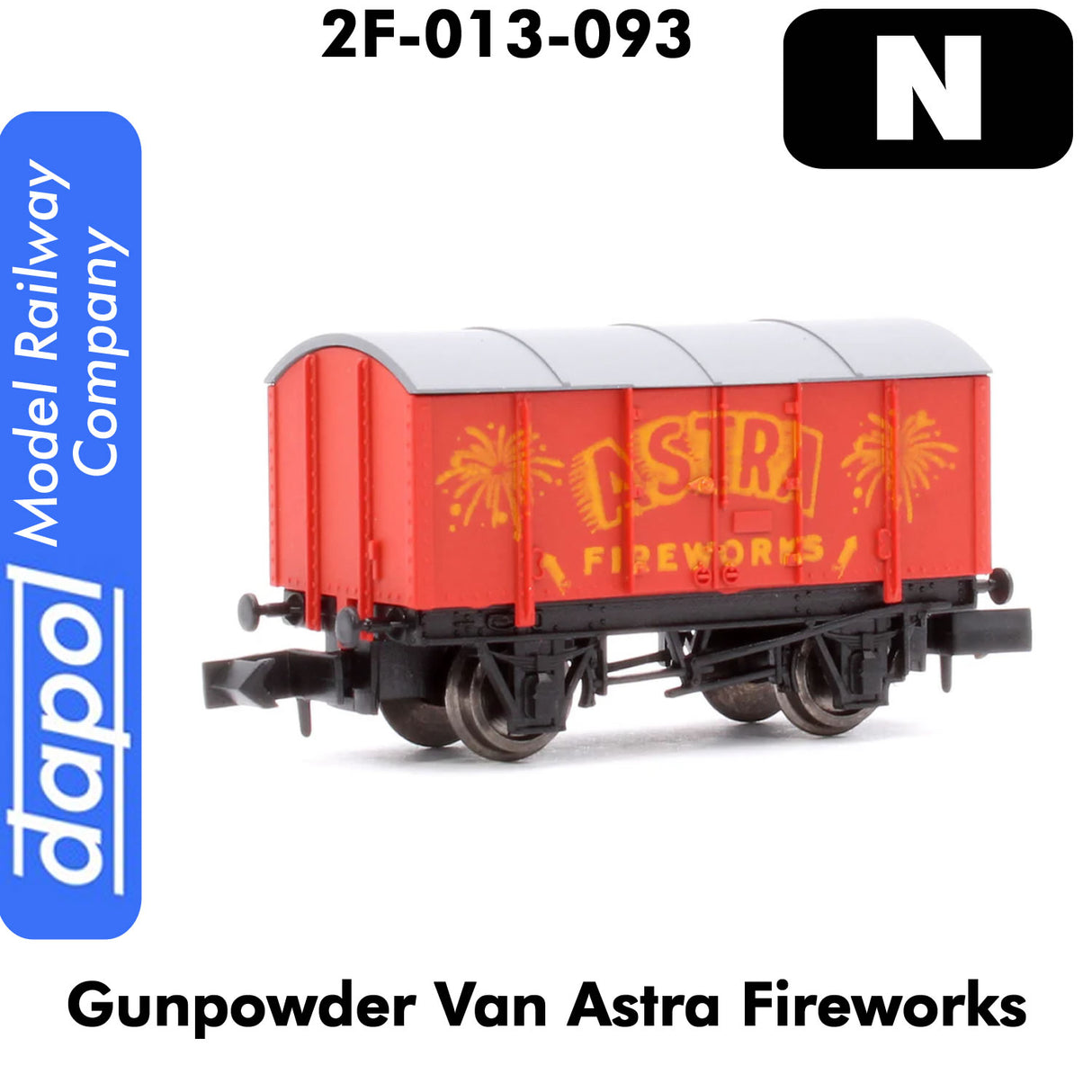 Gunpowder Van ASTRA FIREWORKS wagon 1:148 scale N gauge | Dapol | 2F-013-093