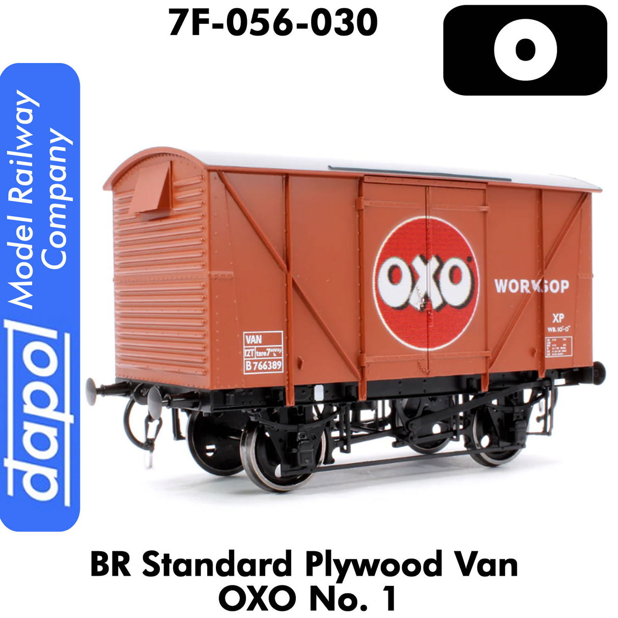 BR Standard Plywood Van - OXO | Dapol | 7F-056-030
